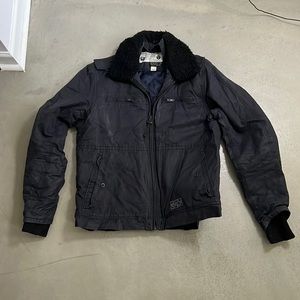 Diesel motorcycle jacket with faux fur collar size XXL (fits like a normal XL)